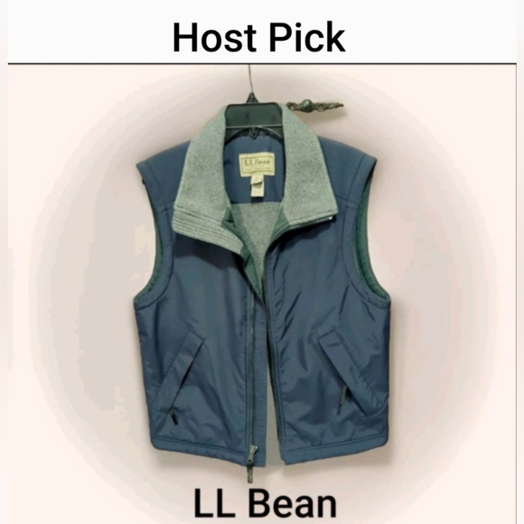 👉L.L. Bean Polartec Vest Men's Small Navy Gray Fleece Inside Sleeveless Jacket - Picture 1 of 12